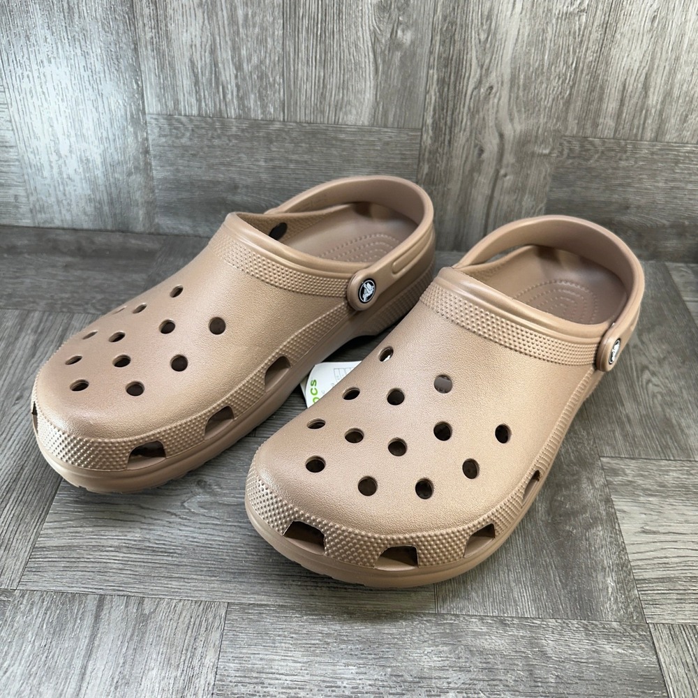 Crocs Classic Clog Tan Men 11 Slip On Water Friendly Comfort Shoes 10001-2Q9 - Picture 3 of 8
